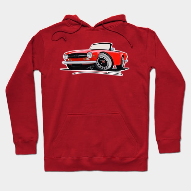 Triumph TR6 Red Hoodie by y30man5